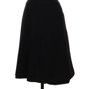 Ann Taylor Loft Midi Knee Length Black Dress